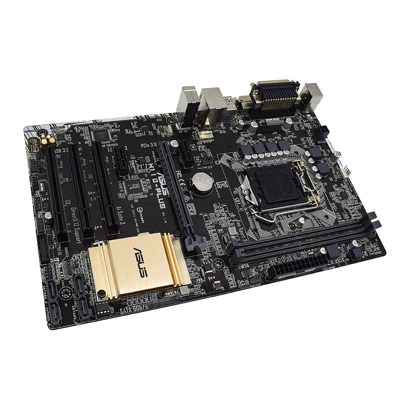 Scheda Madre Asus H110-PLUS Compatibile con CPU Core I3-6300 I3-7300 I5-6500 I7-7700 I5-7400 ATX LGA 1151 Intel H110 DDR4 32GB