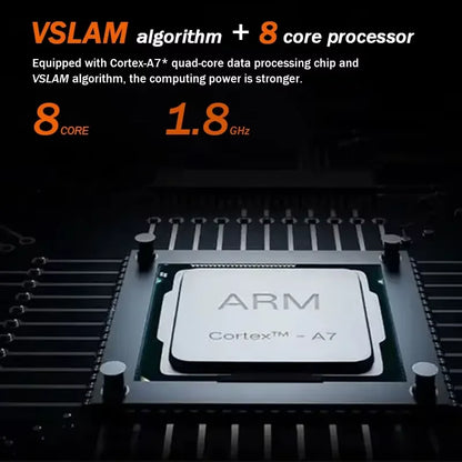 Arnagar S10 Robot Aspirapolvere e Lavapavimenti Intelligente, Lavapavimenti a Basso Profilo, Robot Aspirapolvere e Lavapavimenti Intelligente per Casa, Svuotamento Automatico, Controllo tramite App, Spazzatrice 12000Pa Vslam