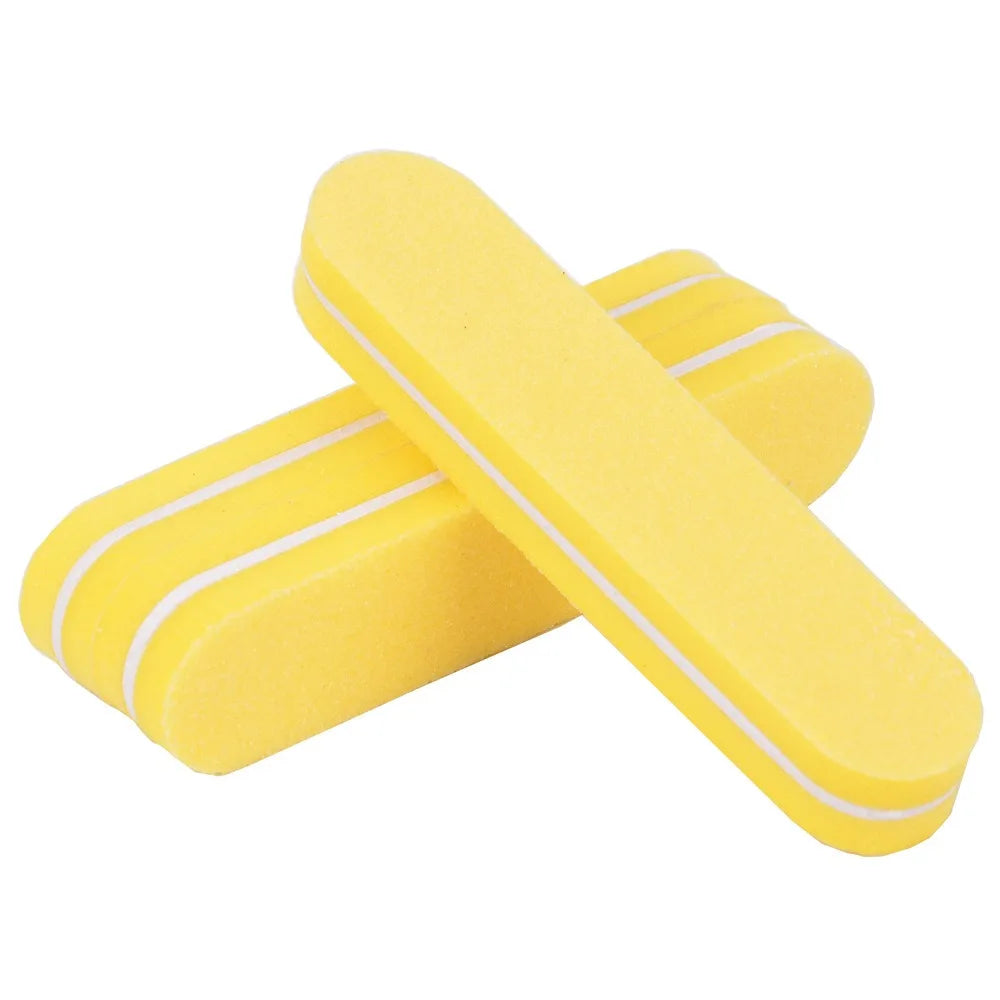 Set professionale di 40/80 pezzi per la levigatura e la lucidatura delle unghie, composto da lime, blocchi per la lucidatura e spugne, ideale per manicure, pedicure, levigatura e lucidatura, kit di strumenti per nail art.