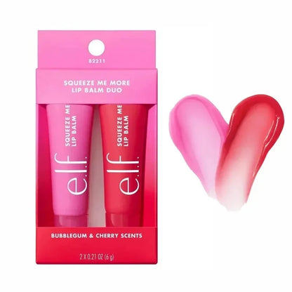 Set Duo di Lucidalabbra al Gusto di Frutta Hot Elf 2 Pezzi, Balsamo Labbra Menta-Cioccolato-Mango-Anguria, Idratante a Lunga Durata, Cosmetici per Labbra