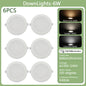 6Pack 24W 17W 14W 10W 6W Bianco Rotondo Da Incasso Led Da Incasso Luce di Pannello 110V 220V Caldo Freddo illuminazione Foyer Studio Casa Interno