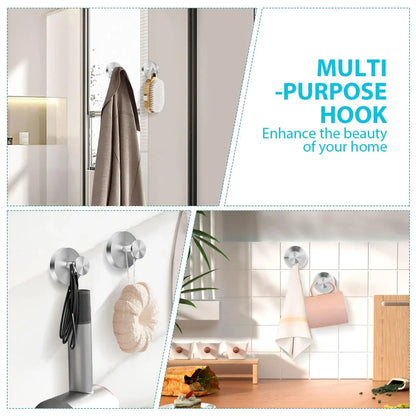 Ganci a ventosa sottovuoto Punch Free Bagno Ventosa Gancio Gancio a muro Gancio in vetro Cucina Bagno Ganci per asciugamano Borsa