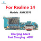 Scheda di ricarica con connettore dock per Realme 14, porta USB Type-C, cavo flessibile di ricambio RMX5070