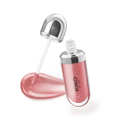 Rossetto KIKO Double Touch, gloss labbra 3D Hydra, resistente all'acqua, non trasferibile, tinta labbra non appiccicosa, effetto vetro, volumizzante, idratante, trucco per labbra