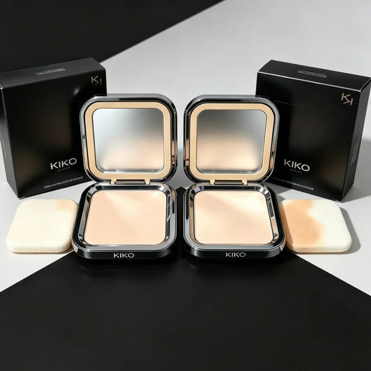 KIKO Polvere Solare Opacizzante e Controllo del Sebo con Specchio, Protezione SPF per Pelle Grassa e Mista, Tonalità N40 C15 C20