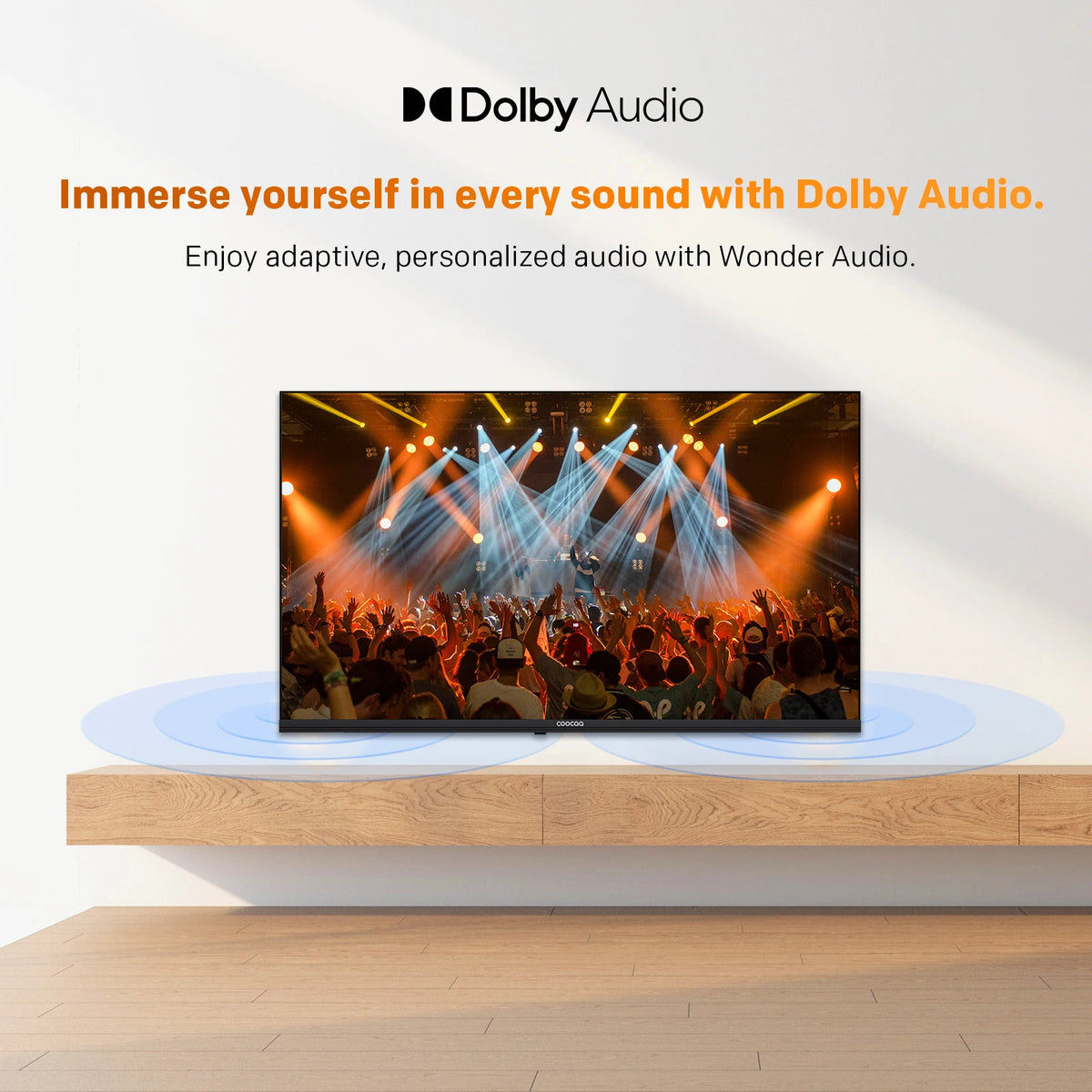 Coocaa Smart TV QLED da 32" – Google Cast integrato, 60Hz, HDR10 e HLG, Dolby Audio, Qyocare 5.0 Anti Luce Blu, senza sfarfallio, 2 porte HDMI e 2 porte USB, luminosità di 200 cd/m²