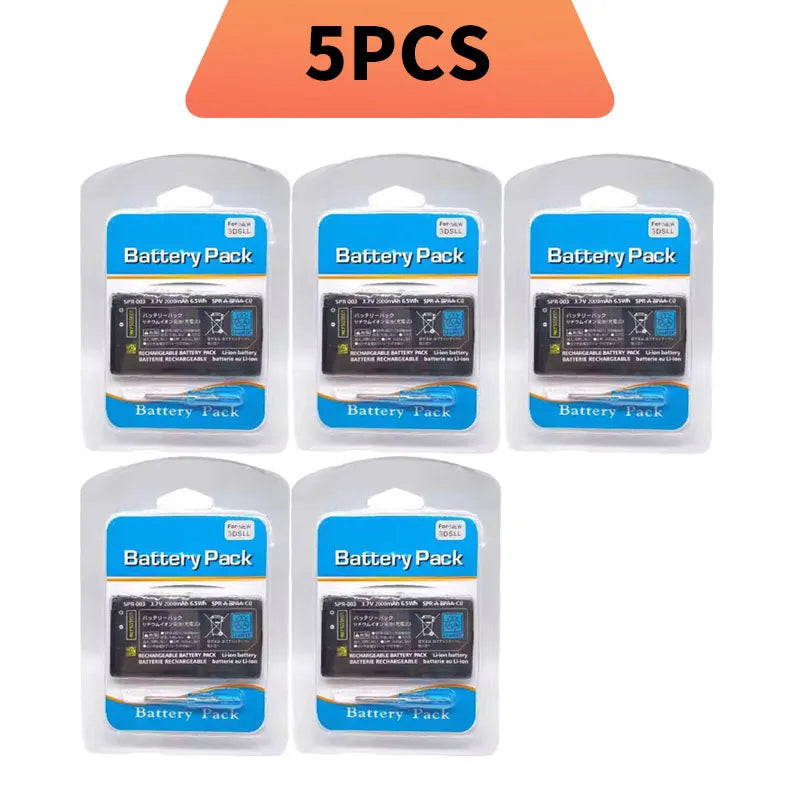 Batteria di ricambio Hotsale SPR-003 da 2000 mAh ad alta capacità per 3DS XL/3DS LL agli ioni di litio con set di cacciaviti per batteria 3DSLL 3DSXL