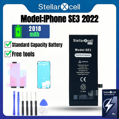 Batteria per iPhone, per iPhone 14 14Pro 14ProMax, Batteria di Capacità Standard, Batteria di Qualità Standard, Sostituzione Batteria iPhone con Strumenti Gratuiti, 0 Cicli, Mostra il 100% della Salute della Batteria