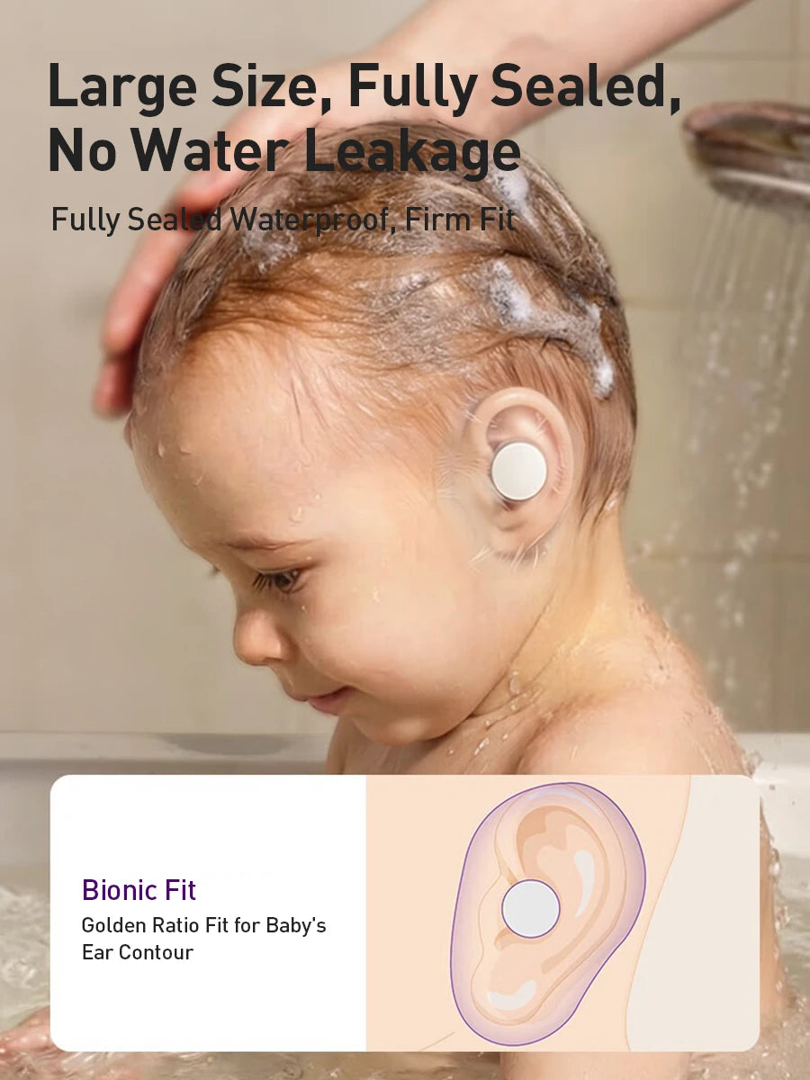 Avent Patch Protettivi in Silicone per Orecchie 30pz, Copri Orecchie Impermeabili Morbidi e Indolore da Rimuovere, per Bagno e Nuoto Bambini 0-12 Anni