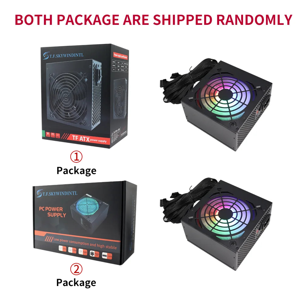 Fonte 500w PSU12V Alimentatori per PC Per Ufficio 500W 24pin ATX Alimentatore per computer PSU 500W Alimentazione per PC Gaming PC Gamer Sorgente Gioco