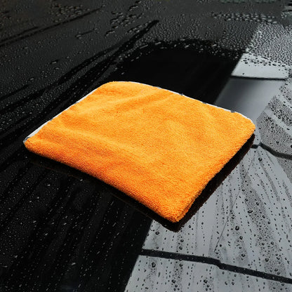 SPTA 1 Pezzo Asciugamano in Microfibra Arancione Altamente Assorbente per Auto, Panno Grande Anti-Graffio per Lavaggio Auto 60,5*78,5 cm