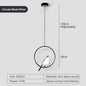 Lampadari a sospensione a LED per uccelli gazza girevoli per interni per lampade a sospensione a soffitto a linea regolabile da comodino per cucina e pranzo