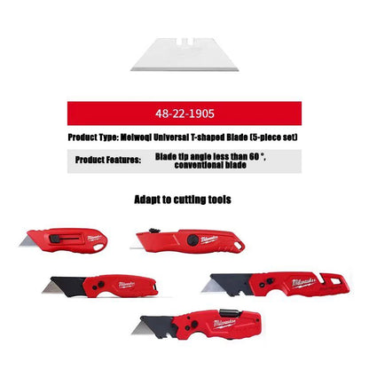 Serie Milwaukee FASTBACK, Coltello Multifunzione Pieghevole 6-in-1, Angolo della Lama Inferiore a 60 Gradi ° Coltello pieghevole con custodia, coltello artistico