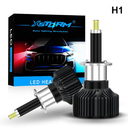 XSTORM H7 Faro LED 100W 20000LM H1 H11 9005 9012 Luce LED a 360° Faro auto automatico con ventola turbo luce 6000K 18 chip