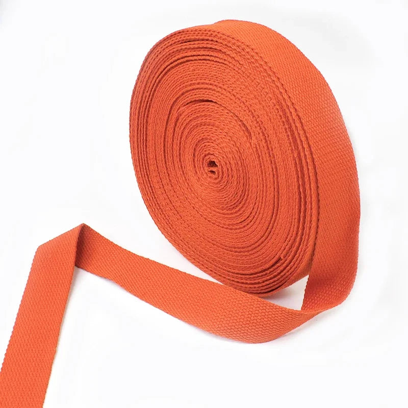 5 Metri 1.3mm 20-50mm Cotone Tessuti Nastro per Borsa Cinghia Zaino Etichetta Nastro Fascia Vestiti Bias Vincolante Accessori Per Cucire FAI DA TE