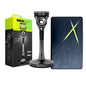 Gillette Labs Razor Aurora Series Flexdisc Rasoio da barba con lama a induzione a 5 strati per uomo con supporto
