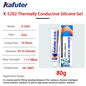 Pasta Termica Kafuter K-5202 K-5203K K-5204K K-5205 per CPU GPU, Grasso Siliconico per Dissipatore di Calore LED e Chip IC
