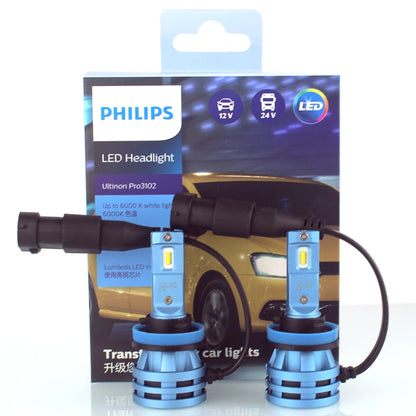 Philips LED H1 H3 H4 H7 H11 Ultinon Pro3101 12V/24V 6000K Bianco brillante HB3 9005 HB4 9006 HIR2 9012 Auto Faro Lampade a LED