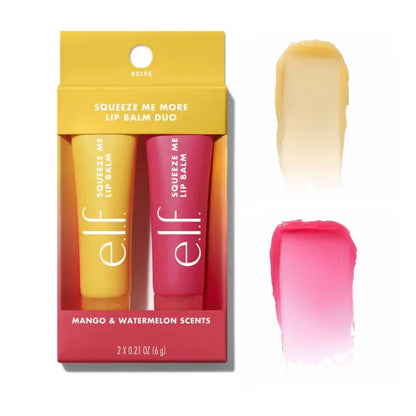 Set Lucidalabbra Elfo Squeeze in Tubetto Morbido, Balsamo Labbra Mango Menta Bubblegum Ciliegia, Idratante, Colore Naturale, Cosmetici Labbra alla Frutta