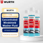 Liquido Lavavetri Concentrato Wurth 1:100, Detergente per Vetri Auto, Rimuovi Pellicola Oleosa e Residui di Insetti, Additivo per Tergicristalli 32ml