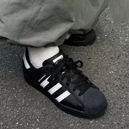 Scarpe Casual Adidas Superstar 2 Classic Shell Head per Uomo e Donna, Design Tricolore, Scarpe da Skate, Numero Modello: JI0079