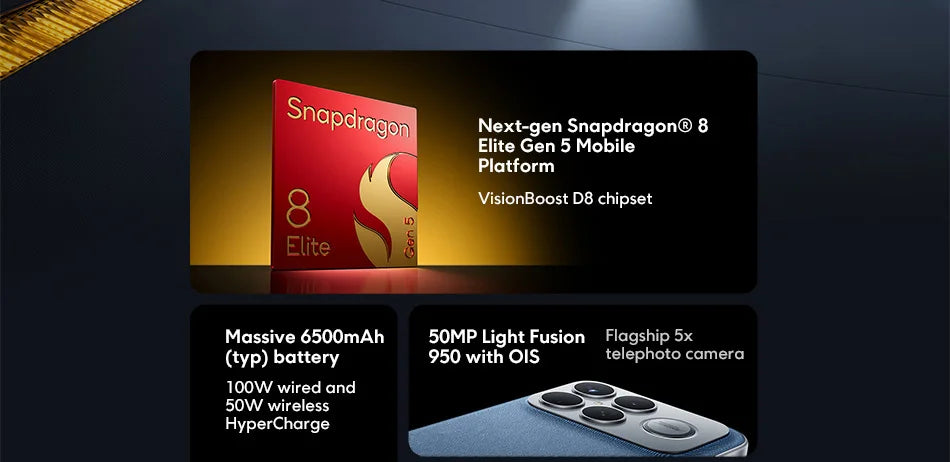 POCO F8 Ultra Snapdragon 8 Elite Gen 5 6500mAh 6.9" 120Hz Display AMOLED POCO Hyper RGB con supporto NFC Smartphone