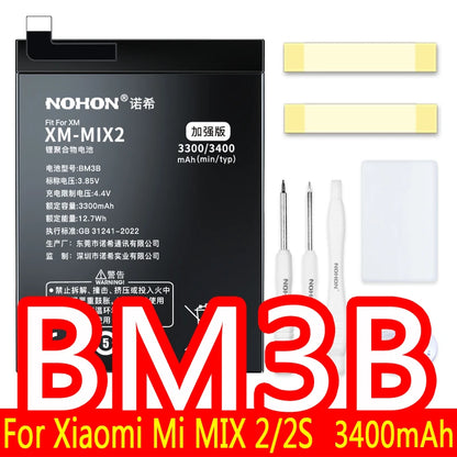 NOHON Batteria Per Xiaomi Mi 10 9 8 11T Pro 10T 11 Lite 12 12S 12X 13 6 5 MAX MIX 4 3 2 2S BM4R BM53 BM55 BM58 BM59 BP42 Batteria