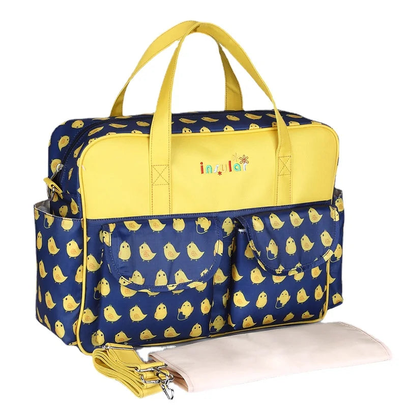 Borsa per pannolini impermeabile di nuovo stile borsa da viaggio Messenger di grande capacità borse multifunzionali per passeggino madre maternità