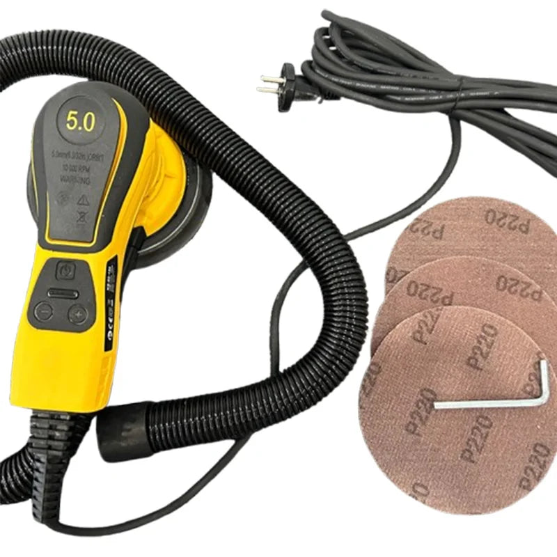 Levigatrice orbitale elettrica professionale Levigatrice per smerigliatrice per metalli Lavorazione del legno Strumenti per angoli primari Lucidatrice portatile universale