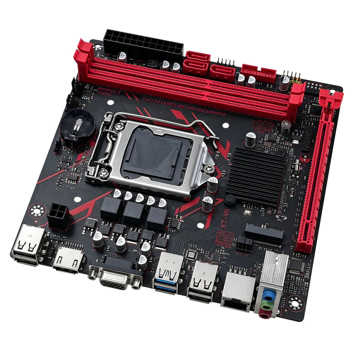 Scheda madre MACHINIST B75 X7 VB LGA1155 Supporto Dualchannel DDR3 RAM CoreI3/I5/I7 CPU 2/3Gen per computer da gioco USB3.0 SATA3.0