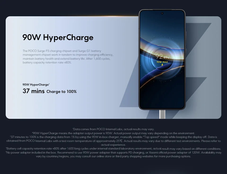 Xiaomi POCO F7 Pro 5G Versione Globale Smartphone Snapdragon ®   Doppia fotocamera da 50MP di 8ª generazione con OIS e NFC