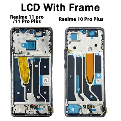 6.7”Nuovo per Realme 11 Pro/11Pro+ Plus RMX3740 RMX3771 LCD Touch Screen Digitizer per Realme 10 Pro+ Plus RMX3687 LCD