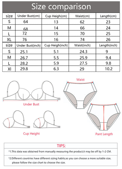 Set di reggiseno push-up in raso sexy da donna e slip a vita alta - Set di biancheria intima lucida verde MR2938