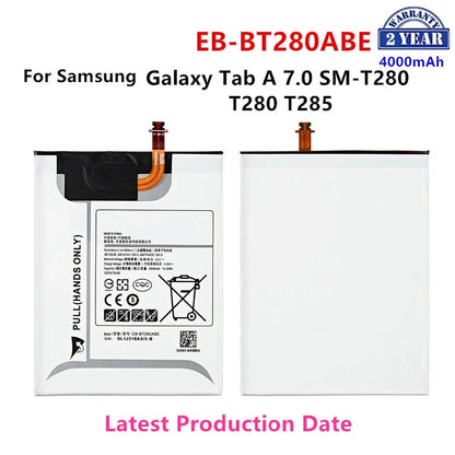 Nuovissima batteria da 4000 mAh per tablet EB-BT280ABE, compatibile con Samsung Galaxy Tab A 7.0 SM-T280 T280 T285