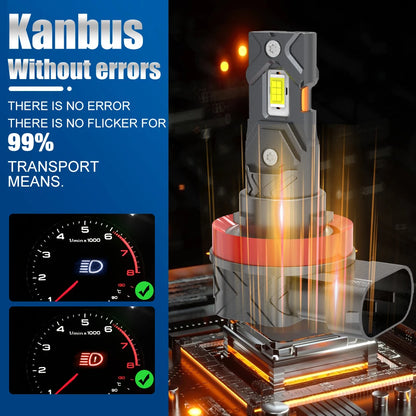 Fari LED XSTORM H11 Canbus 9005 9006, Luci Fendinebbia per Auto 40000LM 100W 6000K, Fari di Guida e Luci Antinebbia
