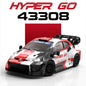MJX HYPER GO Nuovo Prodotto 43308 Auto Telecomandata 1/43 Auto da Rally per Interni ed Esterni, Drift ad Alta Velocità, Trazione Integrale
