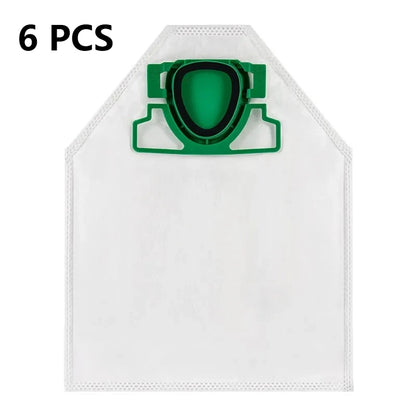 6 sacchetti per la polvere per aspirapolvere Vorwerk Kobold VK200 VK200S VK220S, in microfibra ad alta filtrazione, ricambi e accessori.