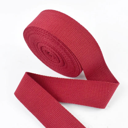 5 Metri 1.3mm 20-50mm Cotone Tessuti Nastro per Borsa Cinghia Zaino Etichetta Nastro Fascia Vestiti Bias Vincolante Accessori Per Cucire FAI DA TE