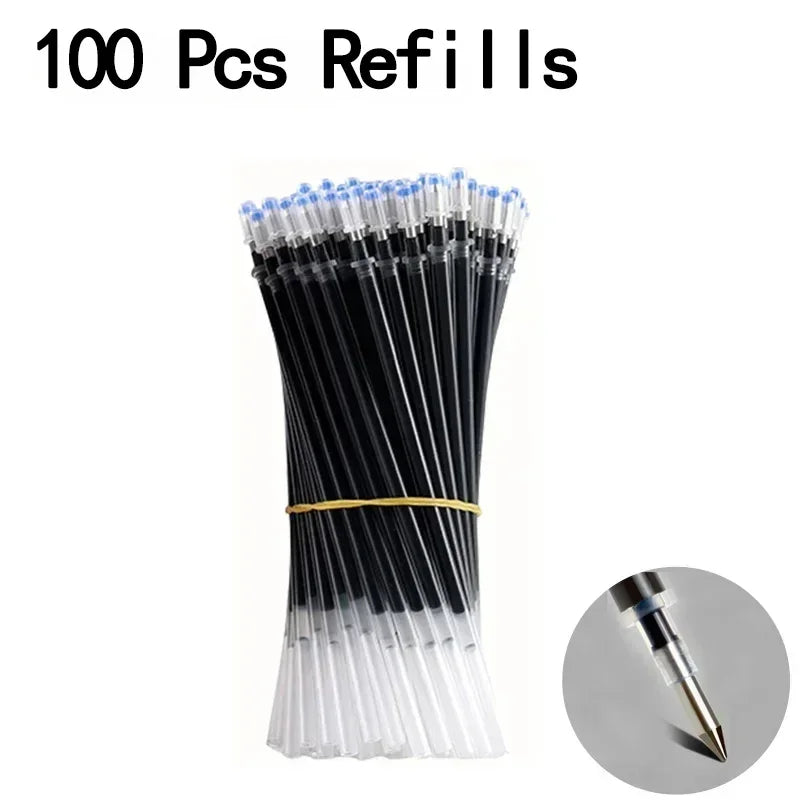 20/50 pezzi Penne gel Set Nero Blu Rosso Ricarica Gel Forniture scolastiche e per ufficio Cancelleria accessori kawaii cancelleria penne carine