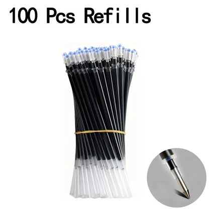 20/50 pezzi Penne gel Set Nero Blu Rosso Ricarica Gel Forniture scolastiche e per ufficio Cancelleria accessori kawaii cancelleria penne carine