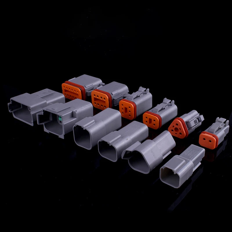 KERE 5/20/100Set DT06 serie 2/3/4/6/8 core12pin connettore elettrico impermeabile presa di corrente con cablaggio da 15cm