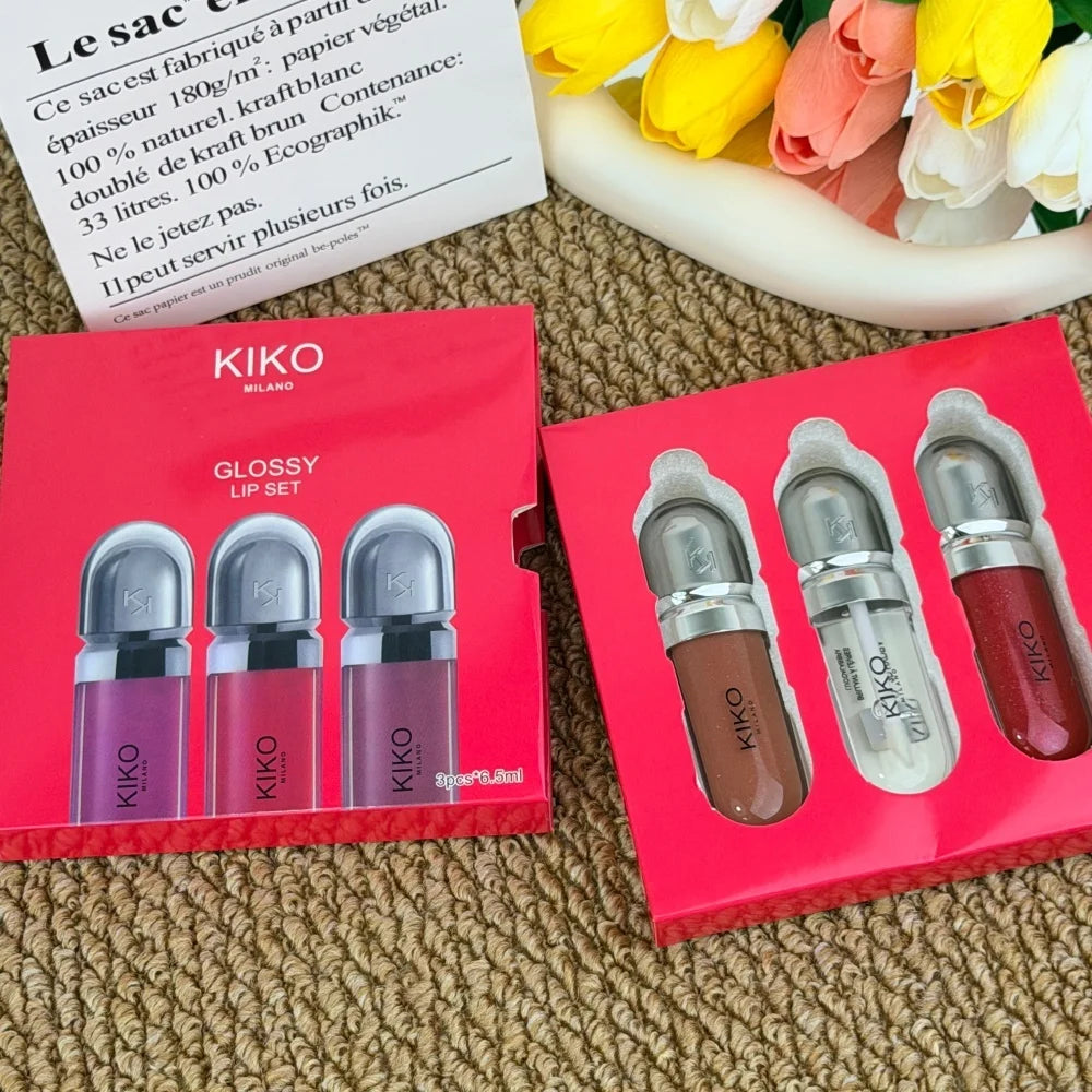 Set Duo per la Cura delle Labbra KIKO: Scrub Esfoliante e Lucidalabbra Volumizzante in Crema, Idratante, Riduce le Rughe Sottili delle Labbra, Labbra Secche e Screpolate, Confezione Regalo