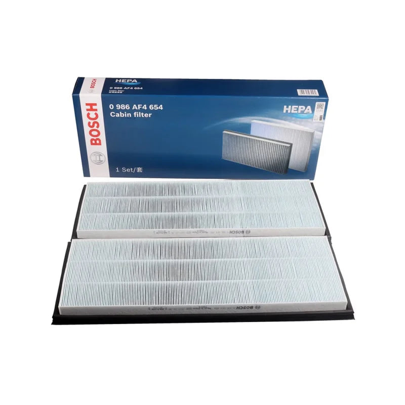 Filtro Aria Abitacolo Bosch 0986AF4654 per Tesla Model Y EV, Set Filtro Inferiore Esterno HEPA al Carbonio【OE:165837500A】