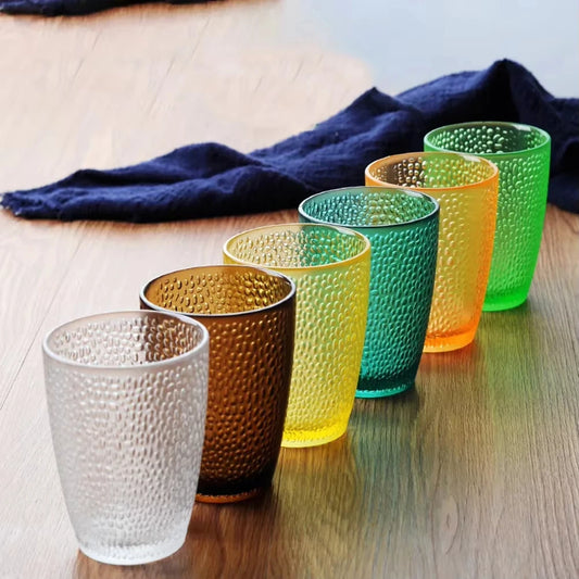 5 bicchieri da succo acrilico, bicchieri da acqua con diamanti colorati, ristorante dell'hotel, bicchieri da vino, forniture per feste a casa
