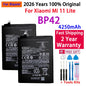 Batteria BM58 originale al 100% per Xiaomi Mi 8 9 10 11 11i 11T Ultra SE Lite Mi A3 CC9 CC9e Poco F3 Redmi K40 Pro Mix 4 batterie 5G