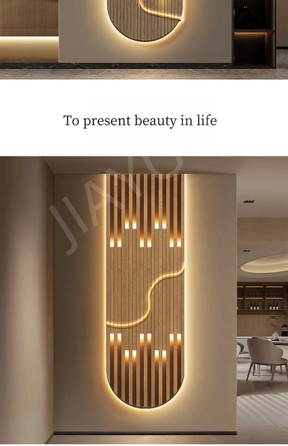 Lampada da parete moderna a LED di lusso Decorazione domestica Luce murale astratta Corridoio Soggiorno Lustro Pittura sospesa di fascia alta