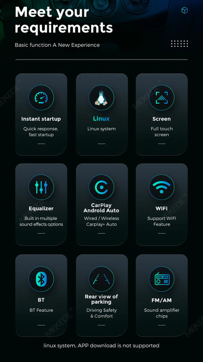 MEKED Autoradio Linux 7 Pollici con CarPlay Wireless e Android Auto per Toyota Yaris Corolla RAV4 Avensis Aygo Prius, Lettore Multimediale Universale 4K con Schermo per Telecamera Posteriore