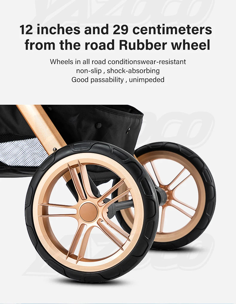 Passeggino 3 in 1 Passeggino multifunzionale Facile da viaggio pieghevole Seggiolino di sicurezza per carrozzina portatile Standard UE Spedizione gratuita
