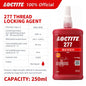 100% originale Loctite 277 Frenafiletti Vite Colla Rossa Ad Alta resistenza Ad Alta viscosità Colla anaerobica Fissatore per viti 50ml/250ml