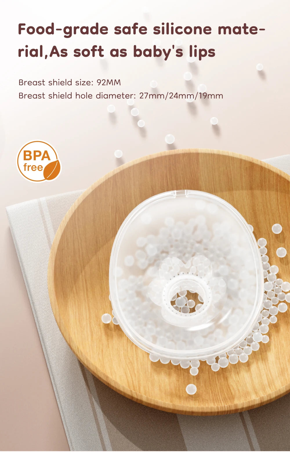 MAMIJOY Tiralatte elettrico indossabile 4 modalità 36 livelli di aspirazione Mani libere 35dB Tiralatte a basso rumore Allattamento al seno EB50 eEB50D